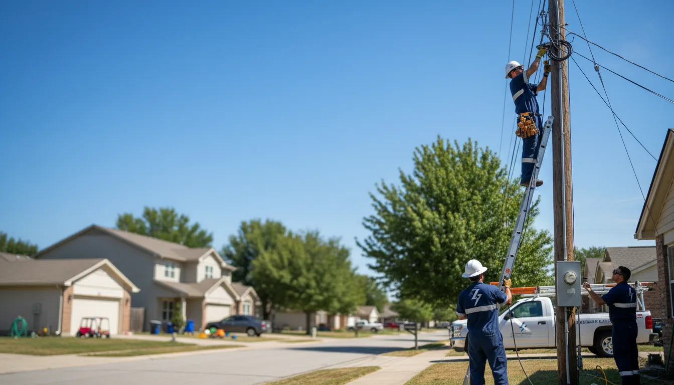 Residential electrician providing installation services in Cross Plains, TN